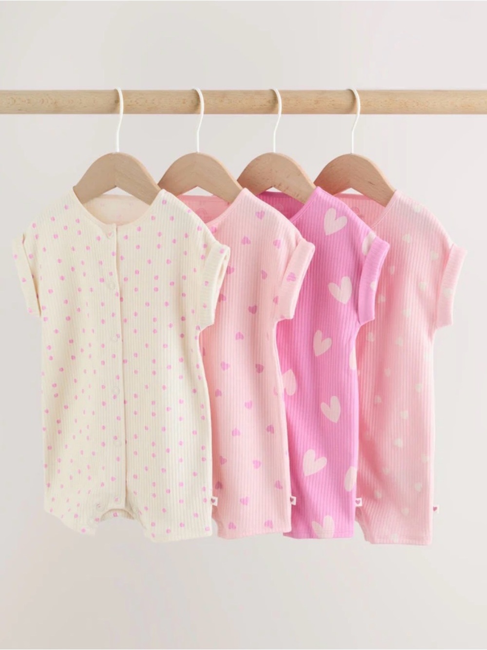 NEXT Baby Rompers 4-Piece Bundle / 0-3M